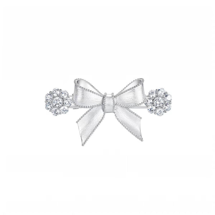 YVMIN X SHUSHUTONG / Short Bowknot Gemstone Hair Clip