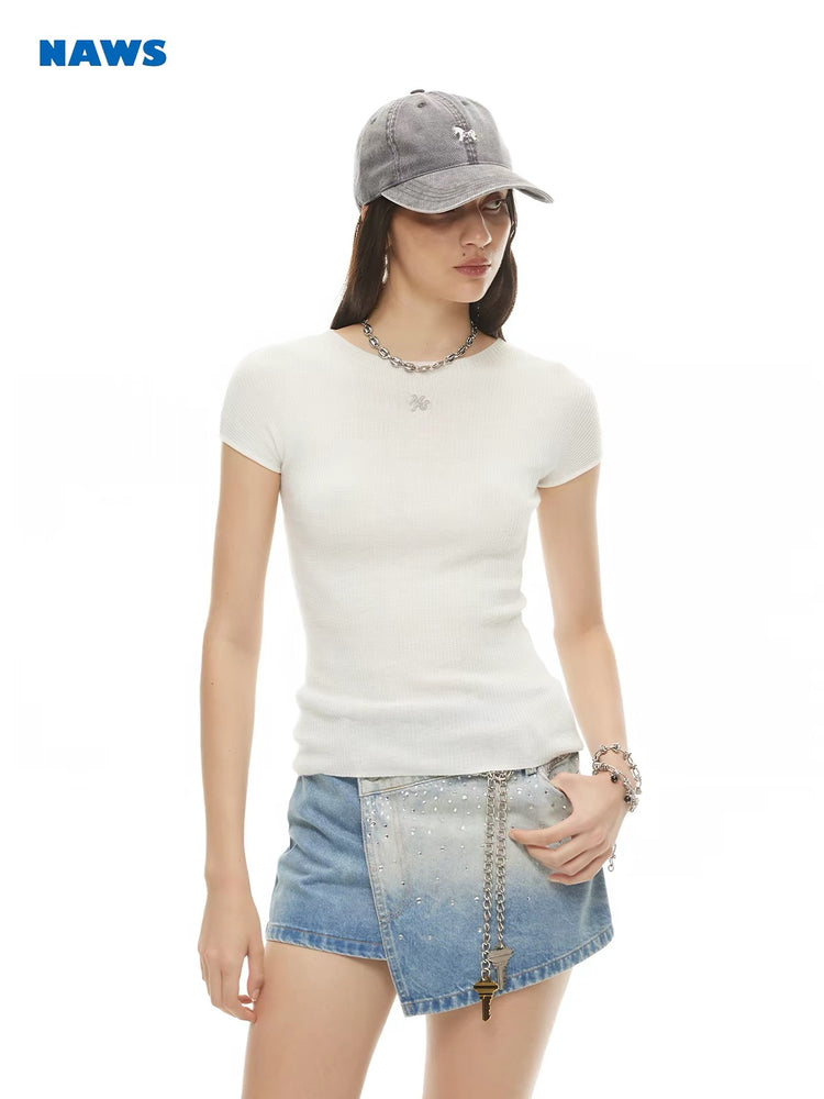 Classic Seamless Knit T-Shirt