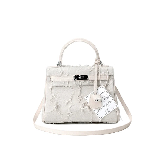 Vintage Shoulder Bag 25 (White)