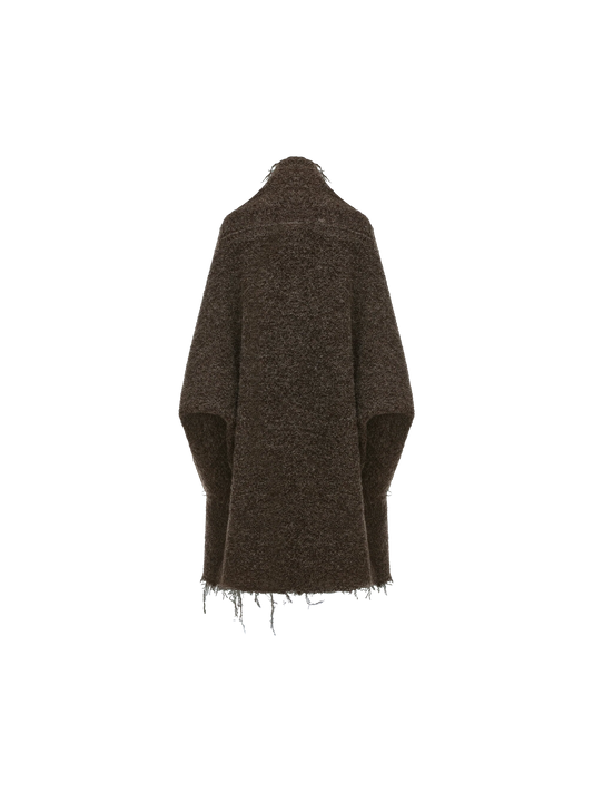 Alpaca Wool Structured Long Cardigan