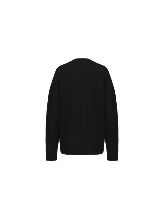 Black Beaded Sweater Cardigan