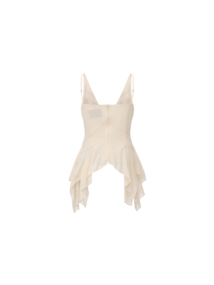 Beige Lace Ombre Insert Top