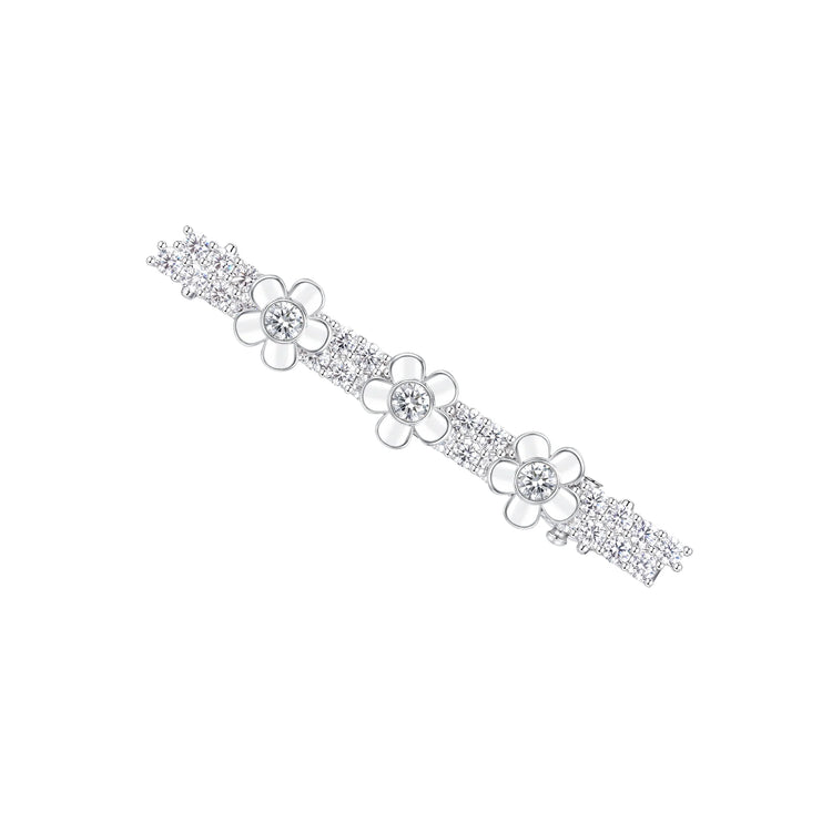 Paradise / Spin Flower Pave Hair Pin