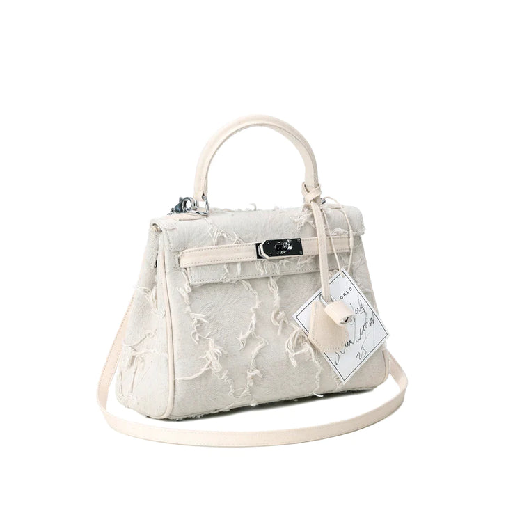 Vintage Shoulder Bag 25 (White)