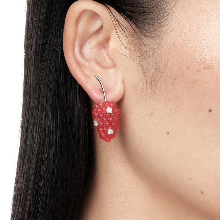 Paradise / Berries Double Side Earring