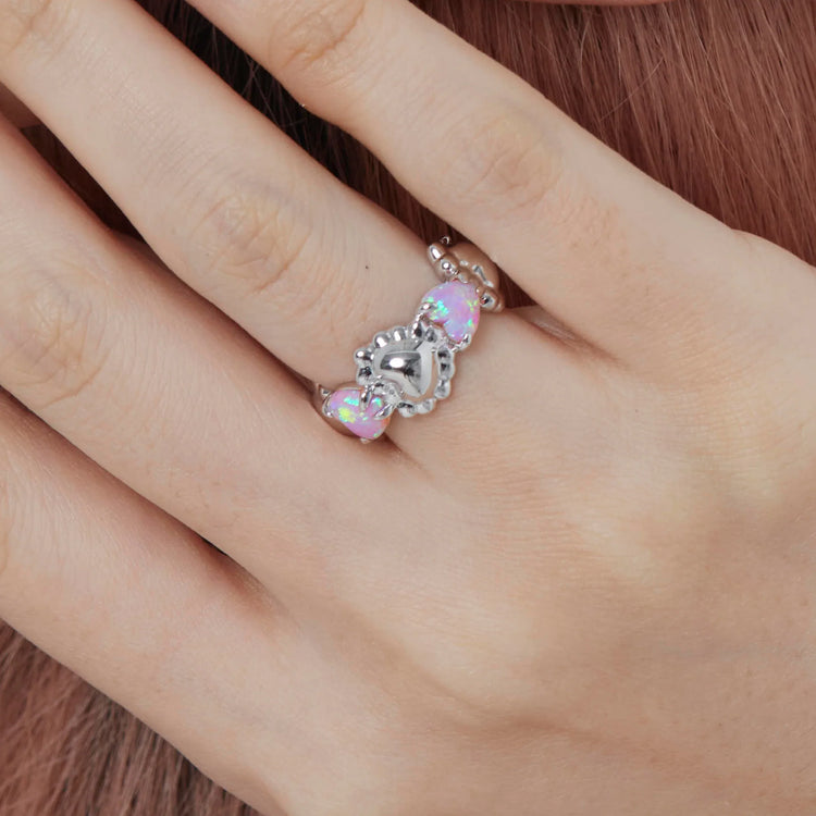 Tasty / Opal Heart Shape Ring