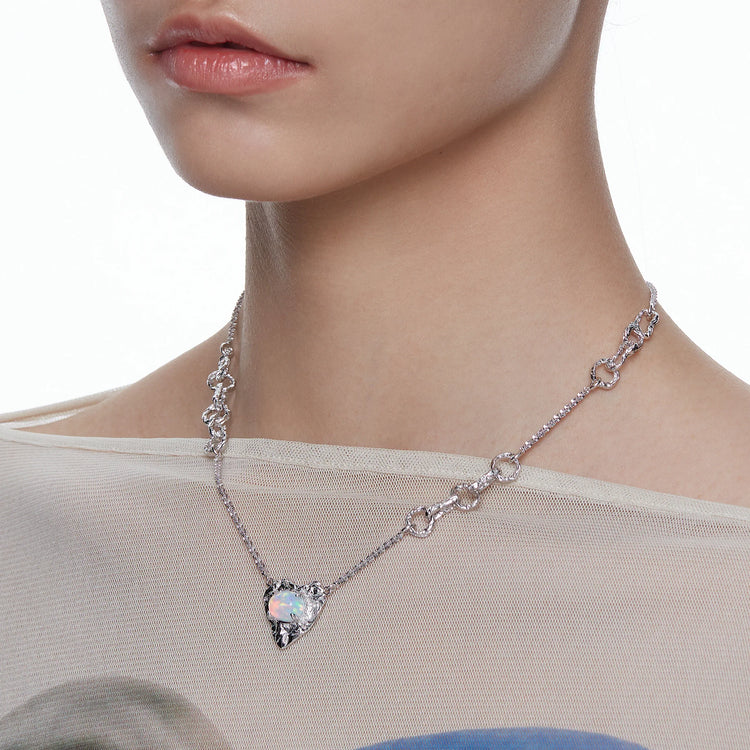 Tasty / Opal Heart Necklace