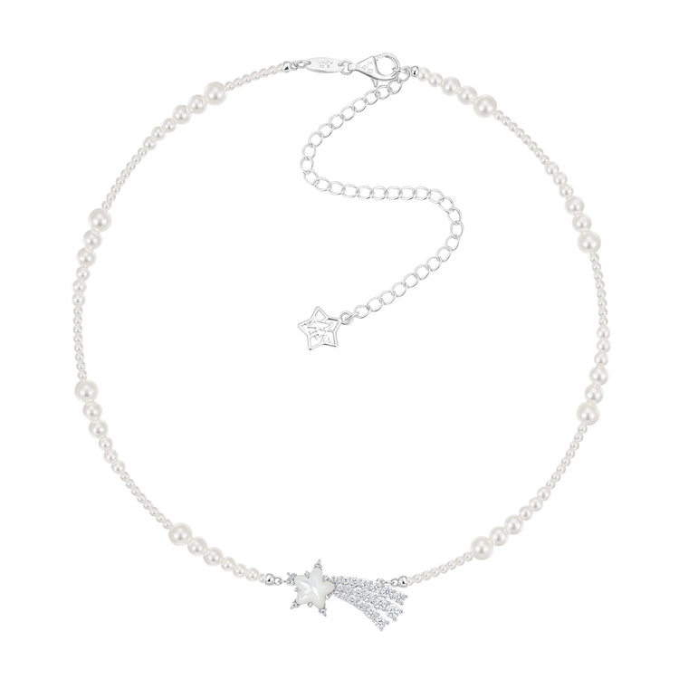 Paradise / Shooting Star Pearl Necklace