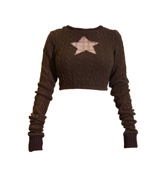 Star In My Heart Crop Sweater