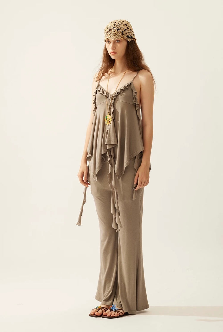 Soft Drape Slight-flare Yoga Pants