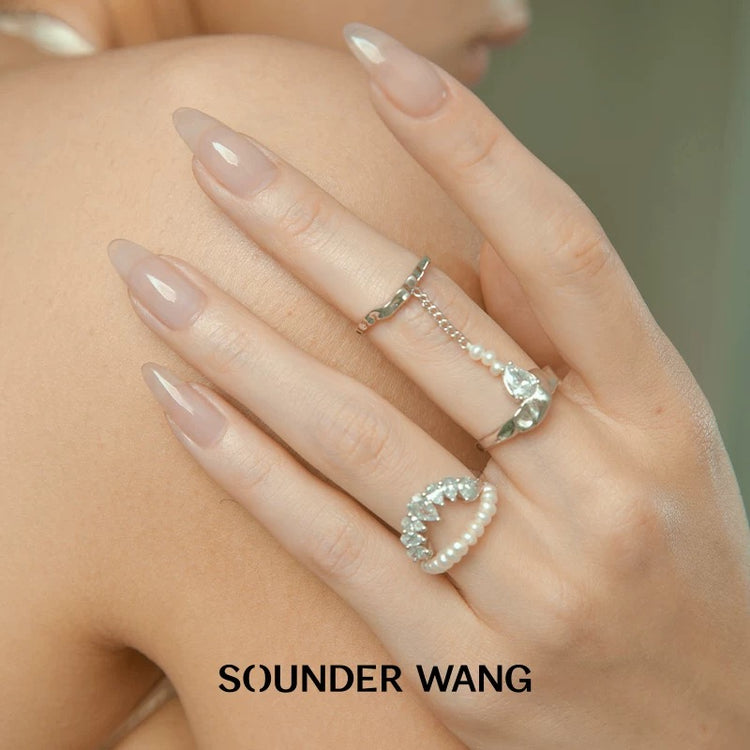 Pearl Curved Open-ring