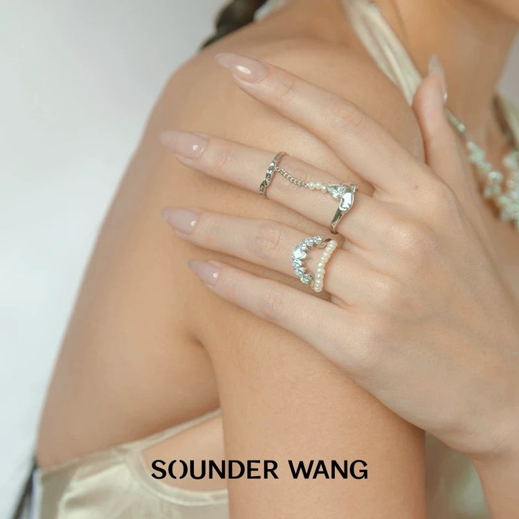 Pearl Curved Open-ring