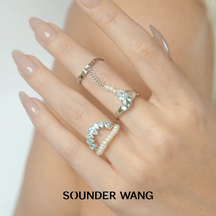 Pearl Curved Open-ring