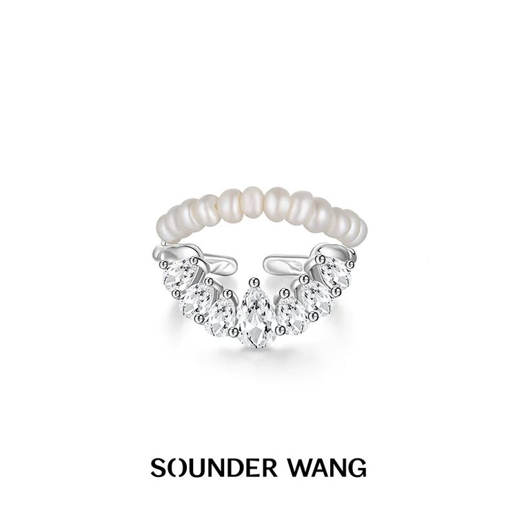 Pearl Curved Open-ring