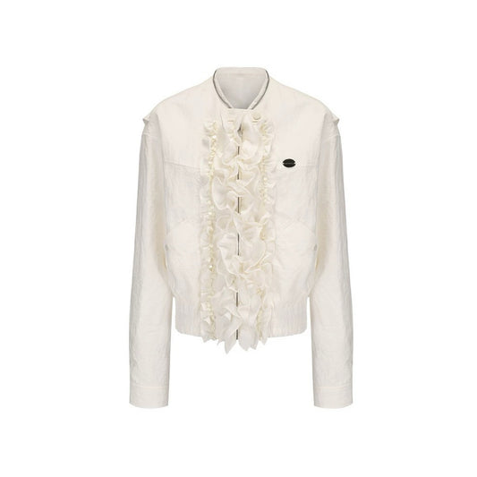 Lace And Sequin College-style Jacket