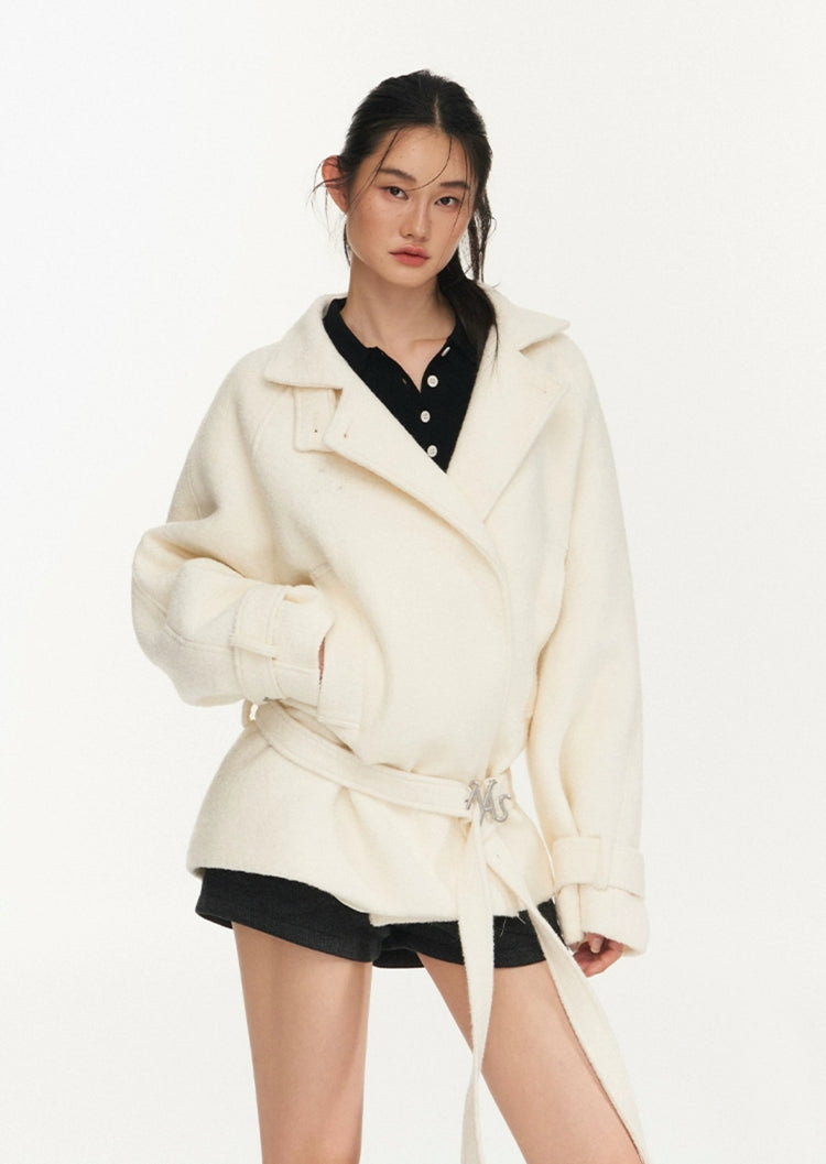 Barn-Style Cropped Jacket Coat