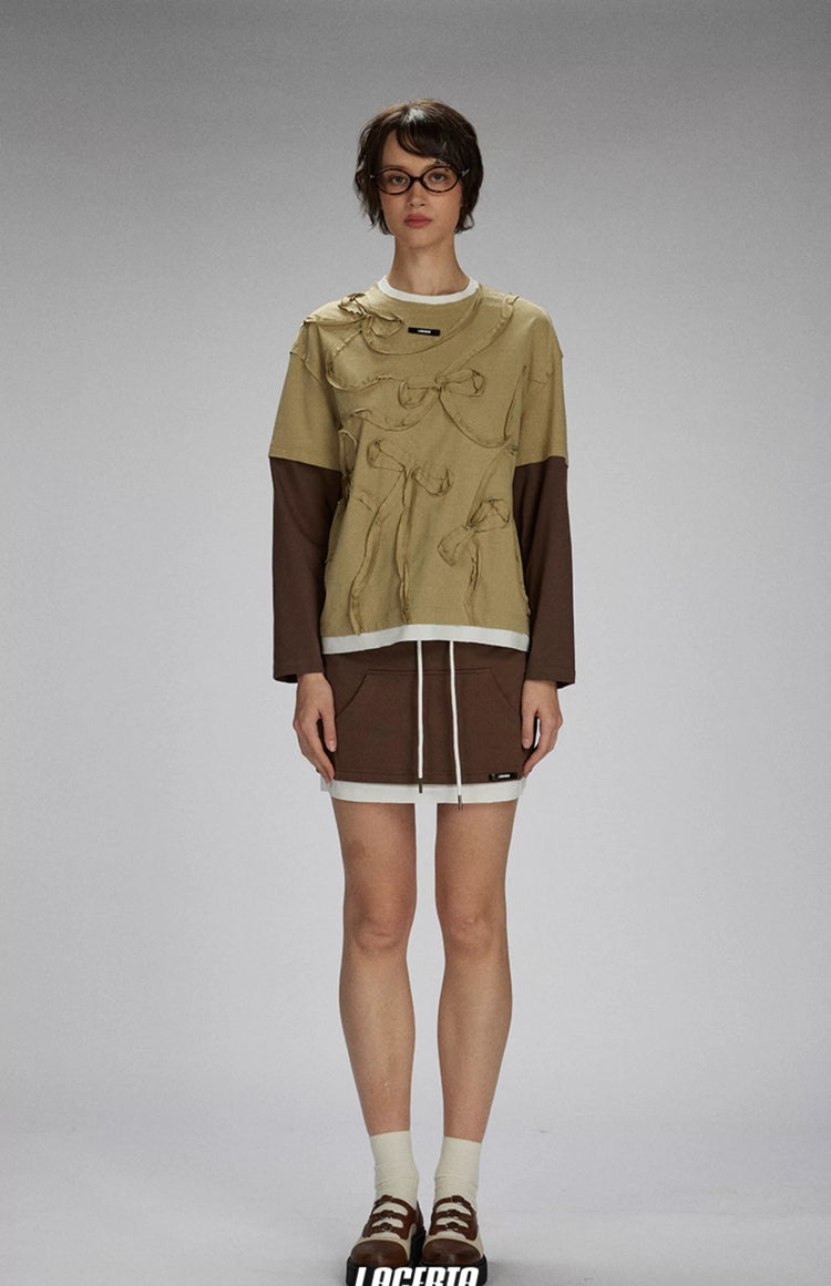 Drawstring Deconstructed Pocket Casual Skirt