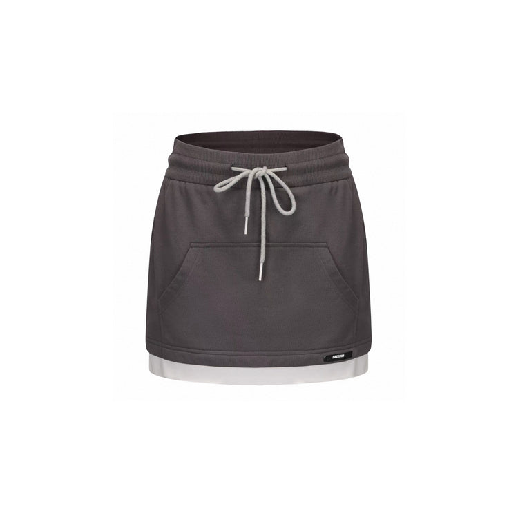 Drawstring Deconstructed Pocket Casual Skirt