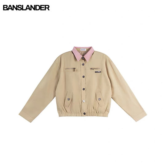 Color-Block Corduroy Jacket