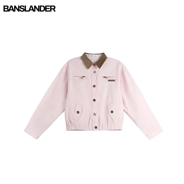 Color-Block Corduroy Jacket