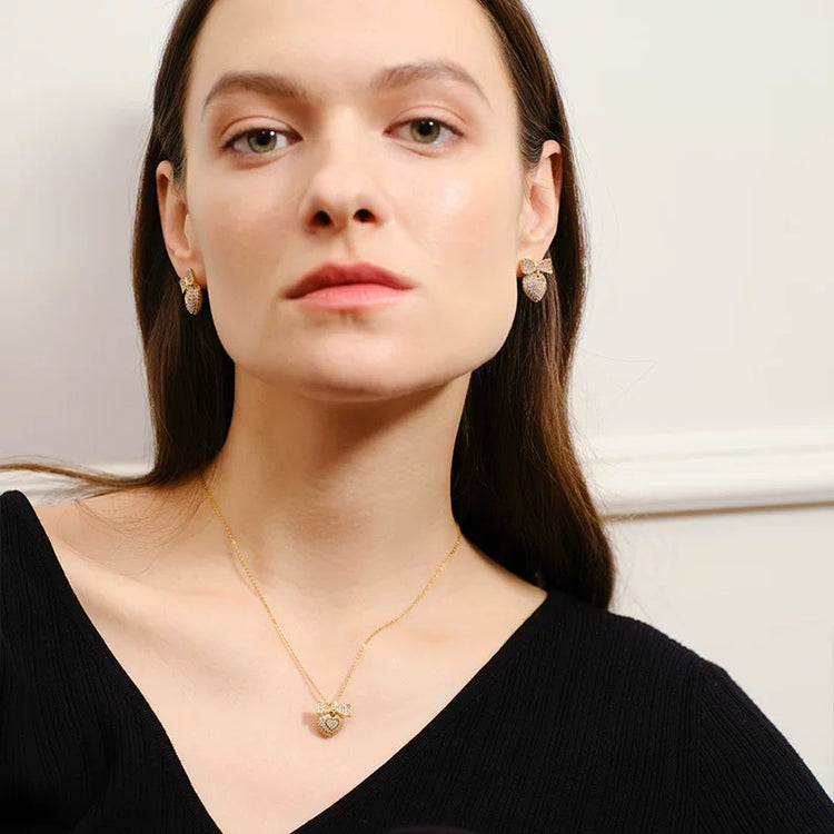 Heart Bow Necklace