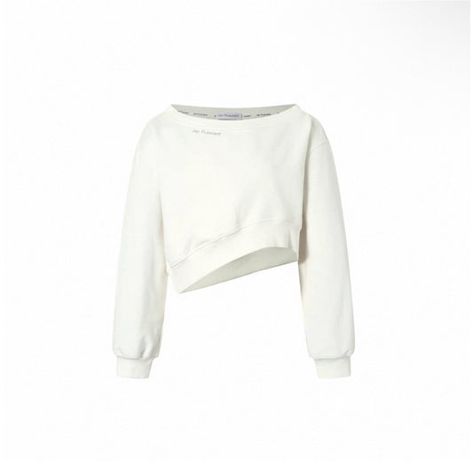Irregular Off-Shoulder Hoodie