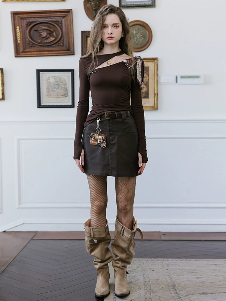 Scarf-tie Top
