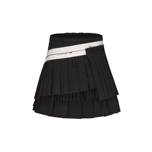 Deconstructed Layered Pleated Skirt