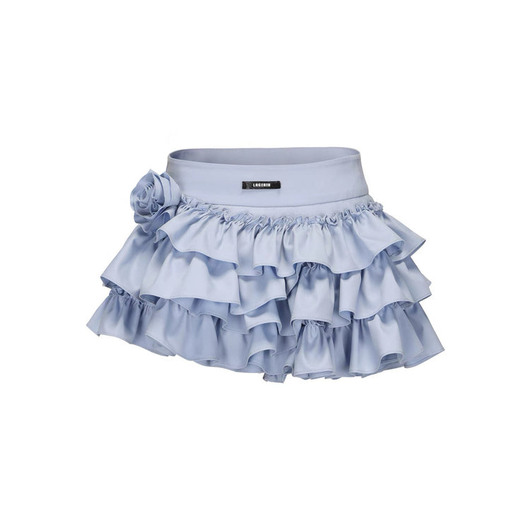 Flower Layered Tulle Skirt