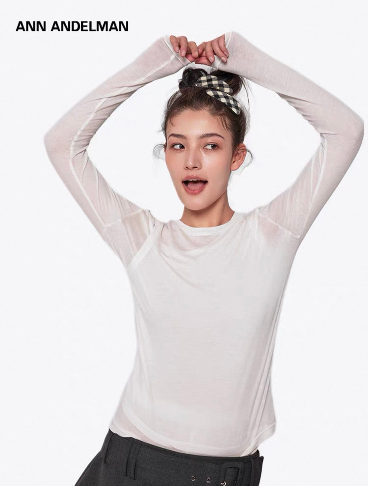 Two-piece long sleeve T-shirt
