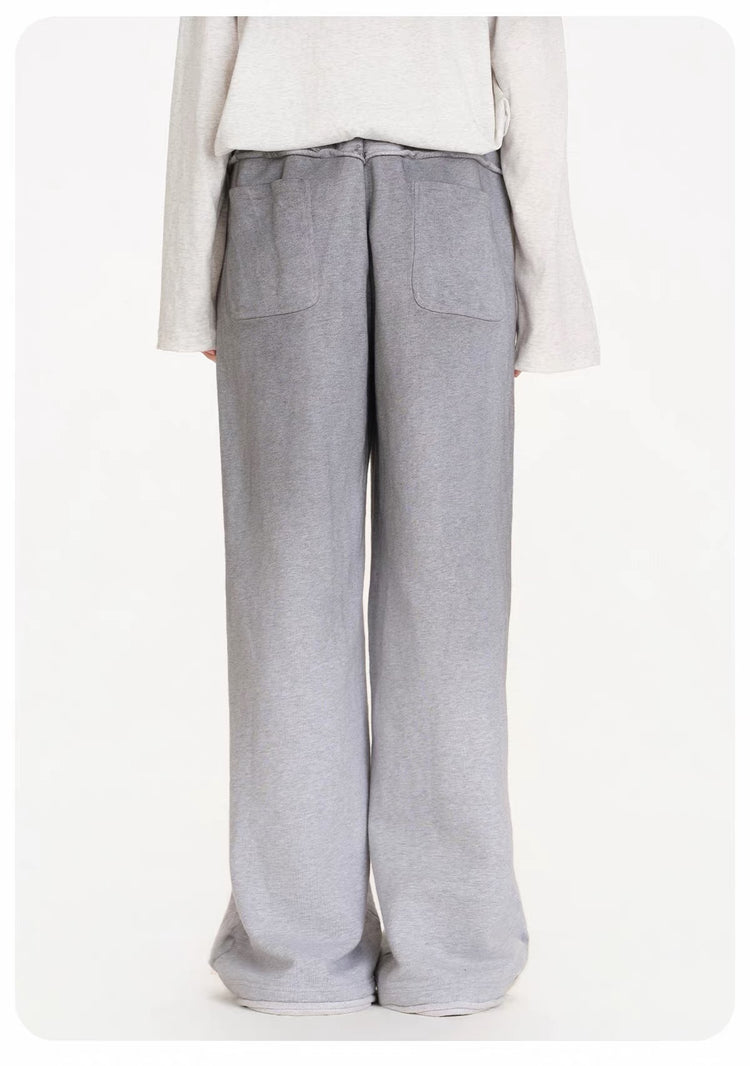 Rhinestone Wide-Leg Sweatpants