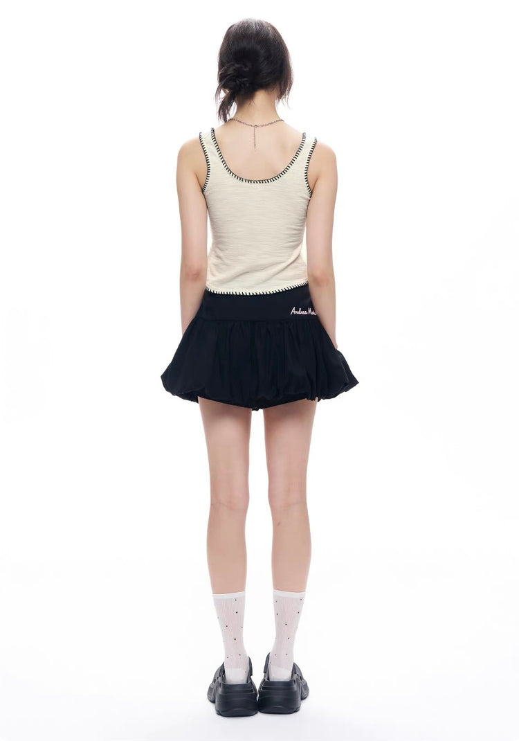 Appliqué Embroidered Knit Vest