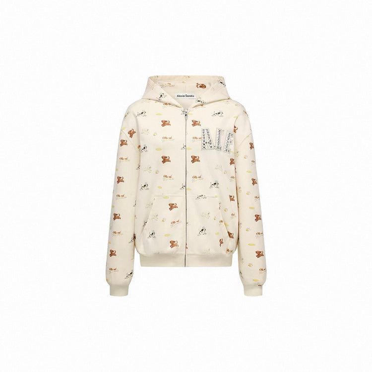 Puppy Zip-Up Hoodie