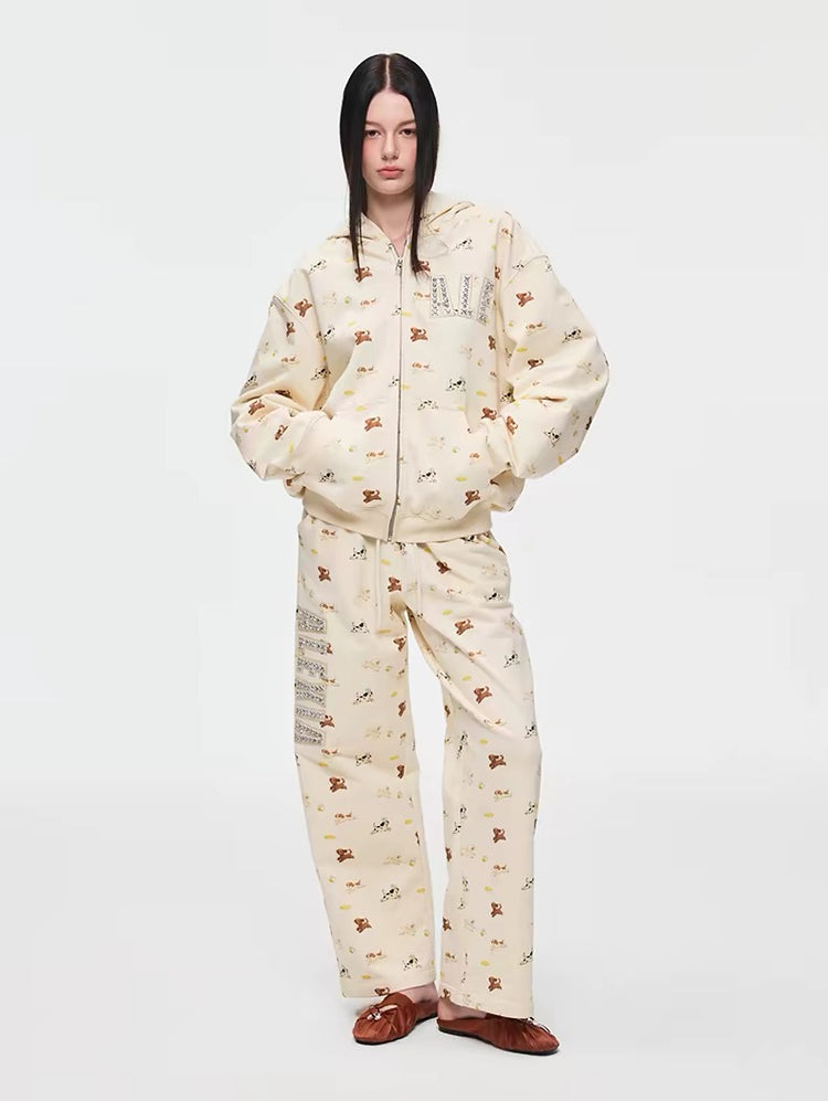 Puppy Zip-Up Hoodie