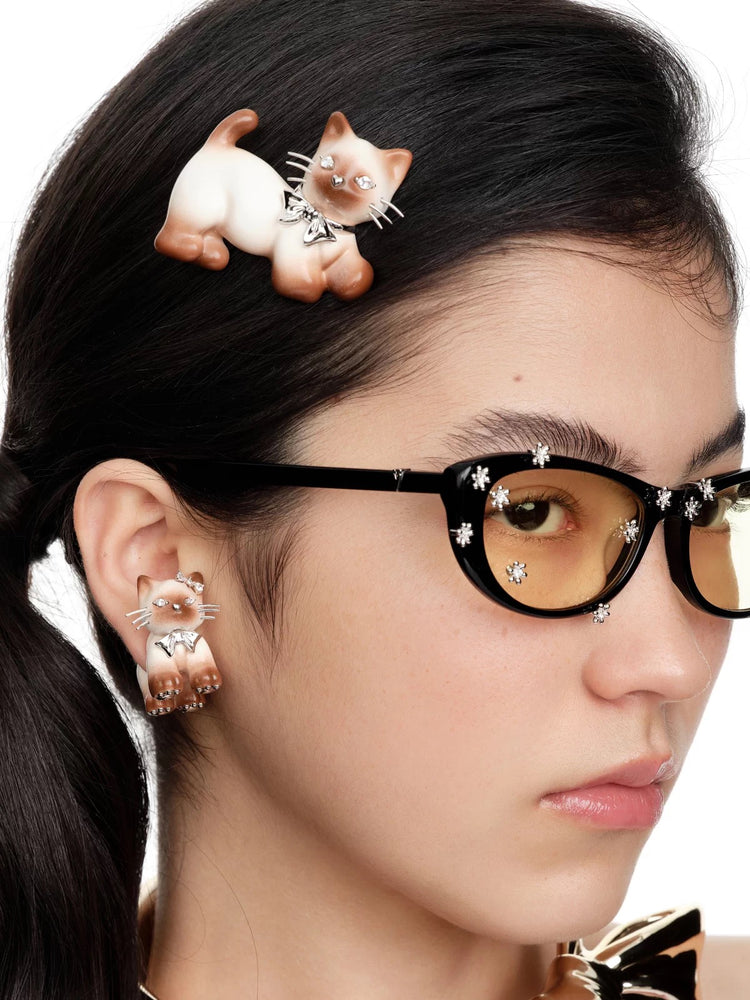 Cookie Cat Hair Clip