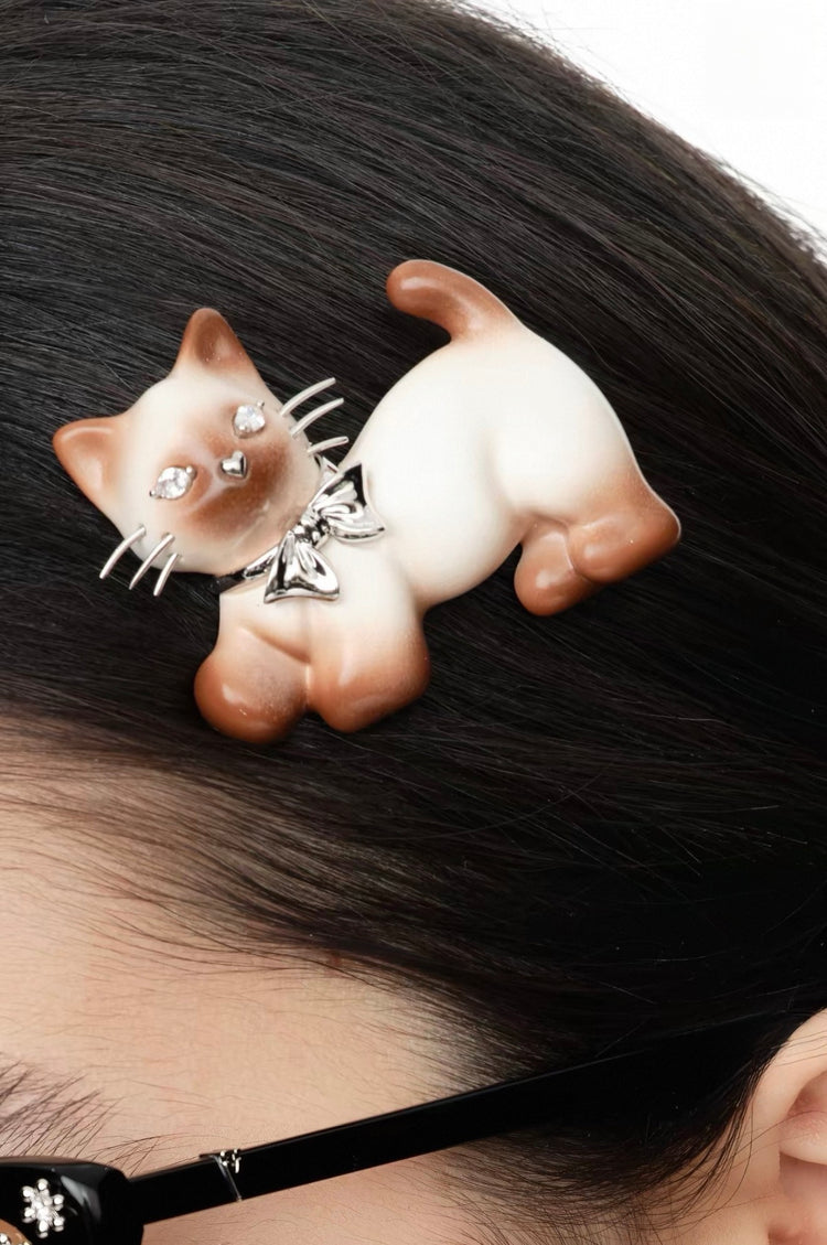 Cookie Cat Hair Clip
