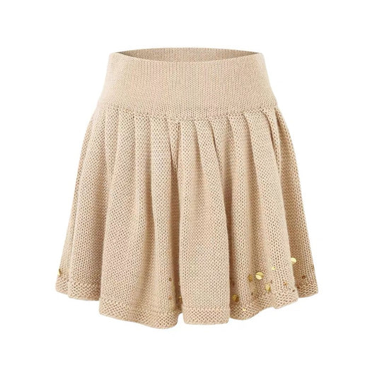 Hand-beaded Knitted Skirt