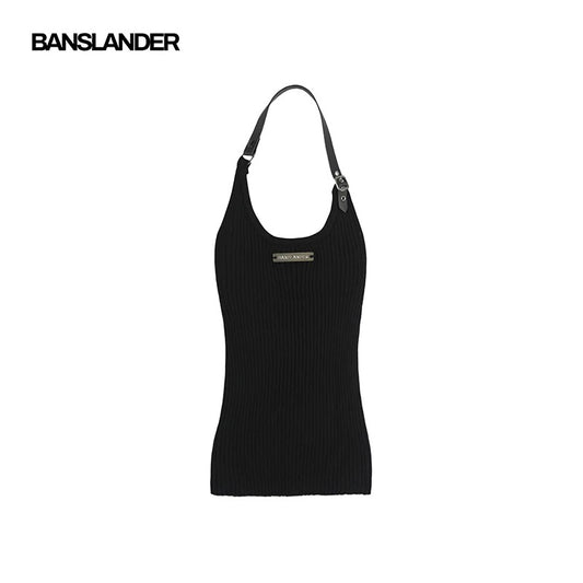 Belted Halter Vest