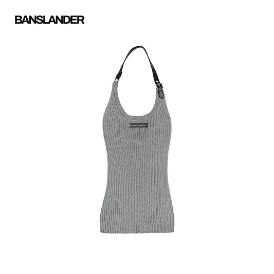 Belted Halter Vest