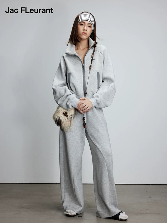 Logo Color-Block Air Layer Zip Jacket