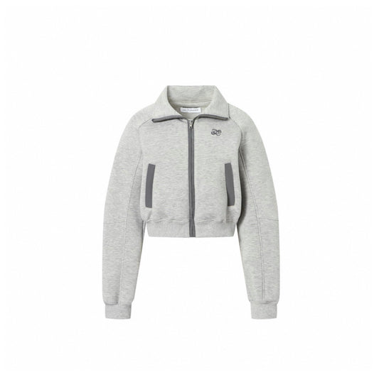Logo Color-Block Air Layer Zip Jacket
