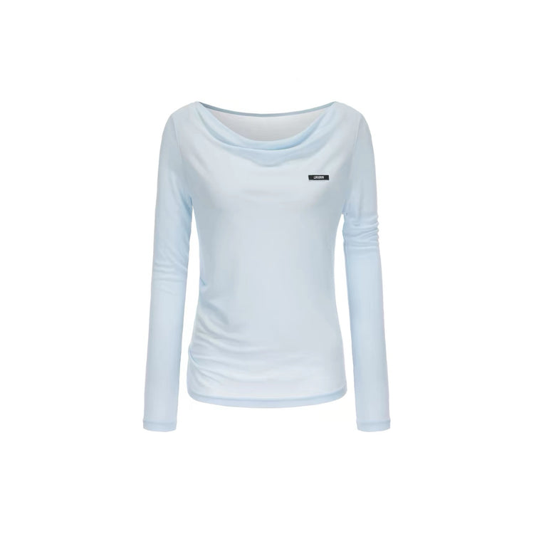 Cowl Neck Long Sleeve Knit Top