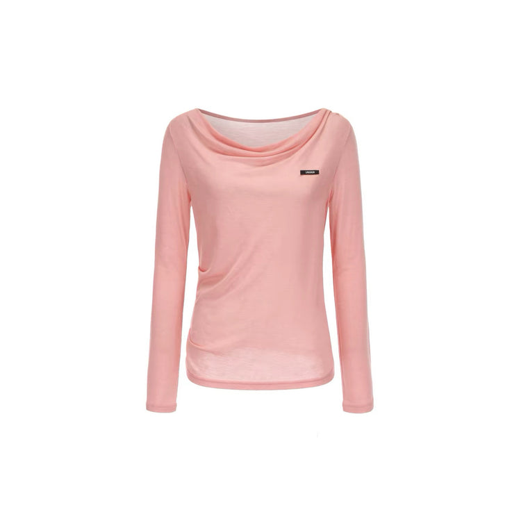 Cowl Neck Long Sleeve Knit Top