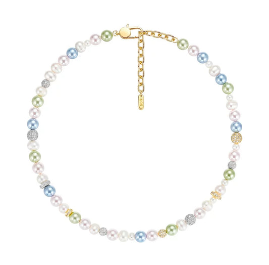 Rainbow Pearl Necklace