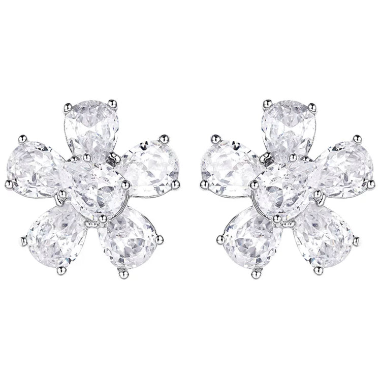 Crystal Flower Earrings