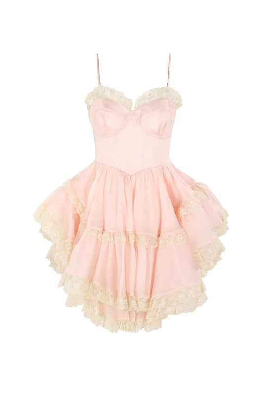 The Peach Skin Liaisons Mini Dress