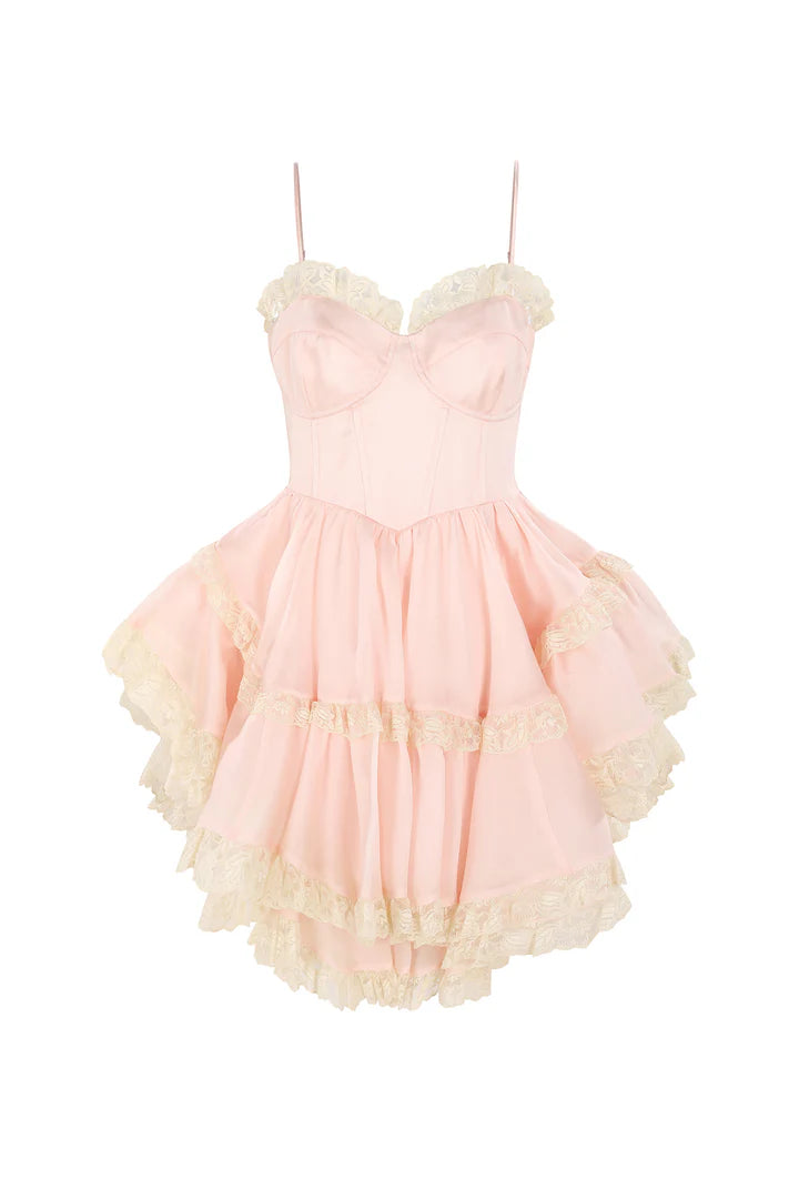 The Peach Skin Liaisons Mini Dress