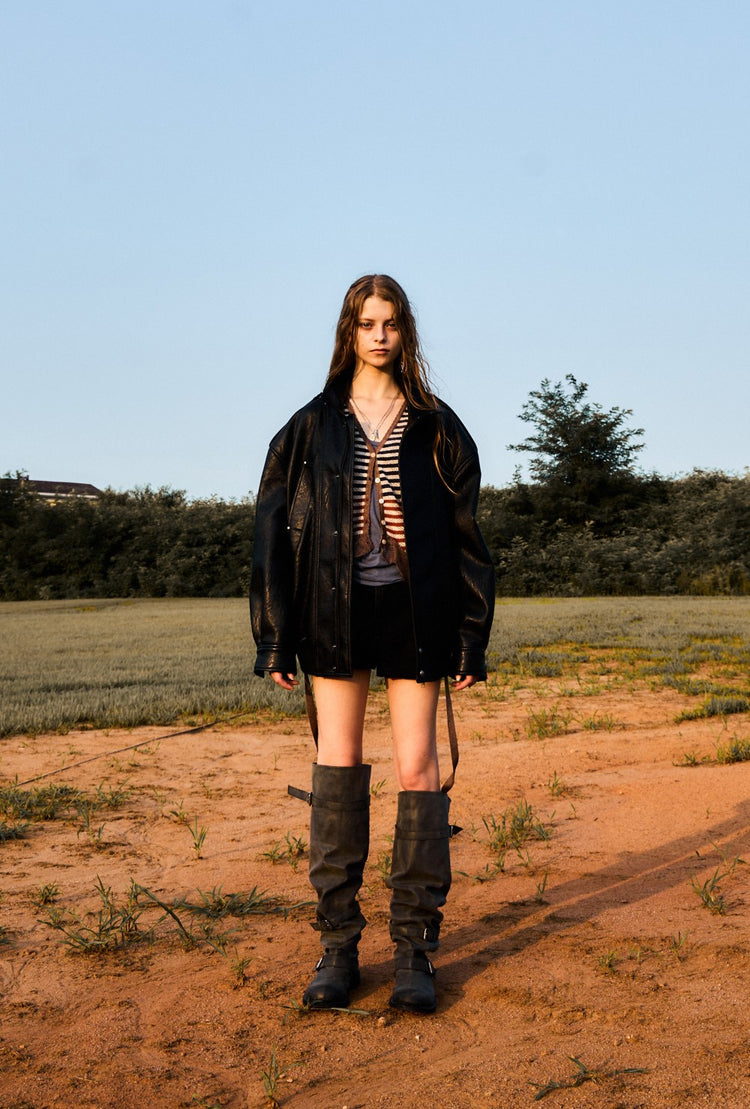 Knee-High Slouchy Boots