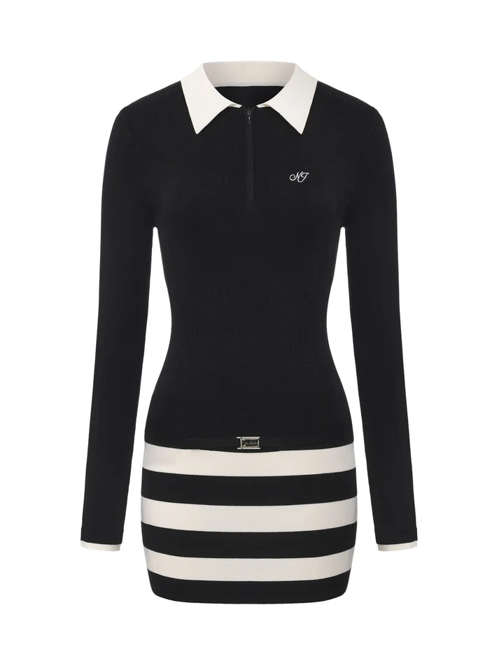 Tessa Striped Knit Dress
