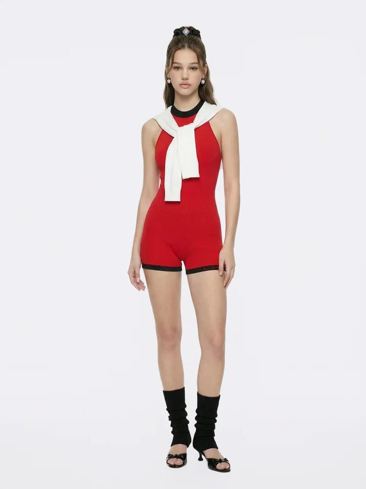 Ava Minimal Pink Knit Shawl